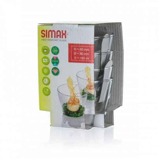 SIMAX APRICOT üvegtálka 200ml (4db)